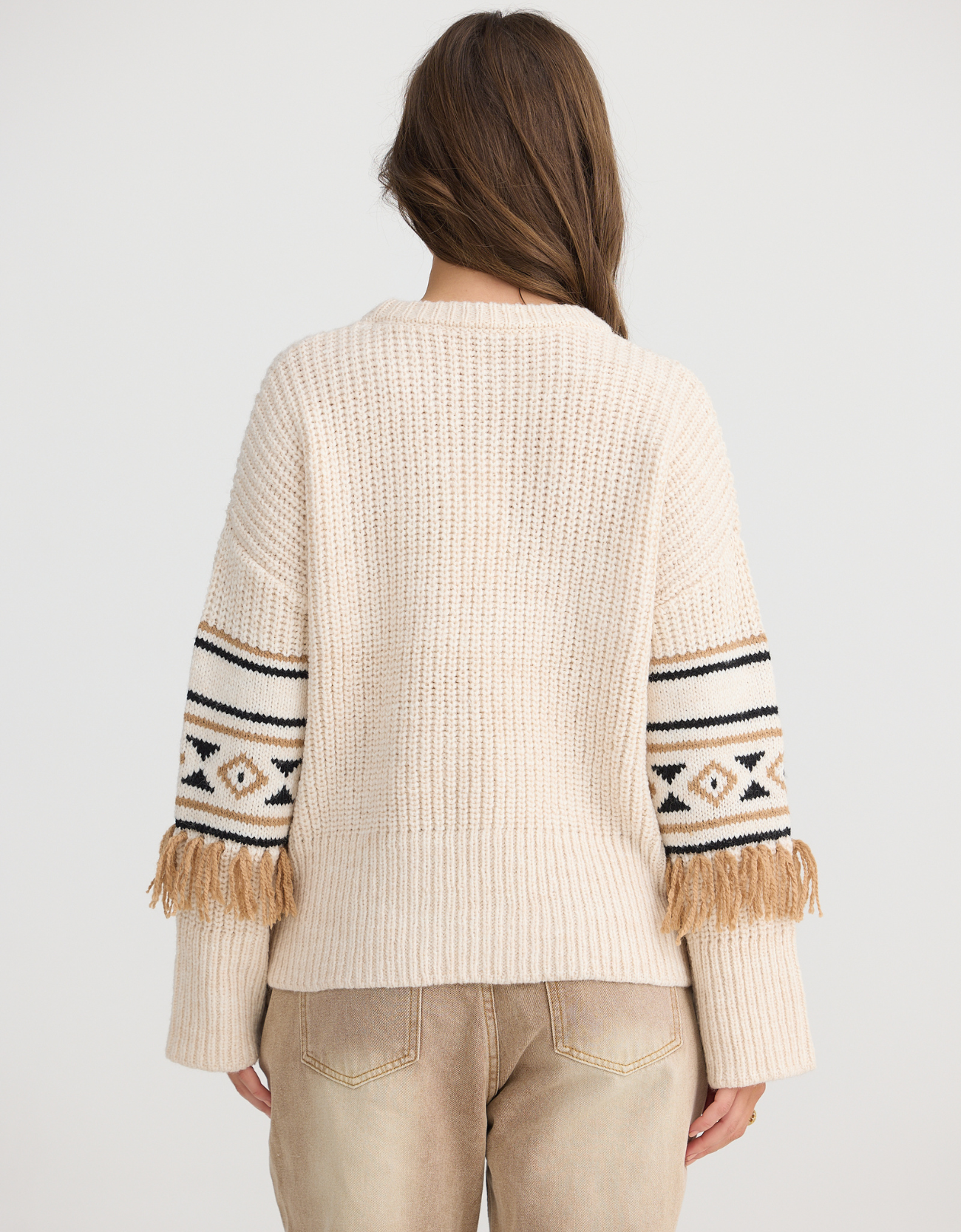 Aztec Knit-Oatmeal