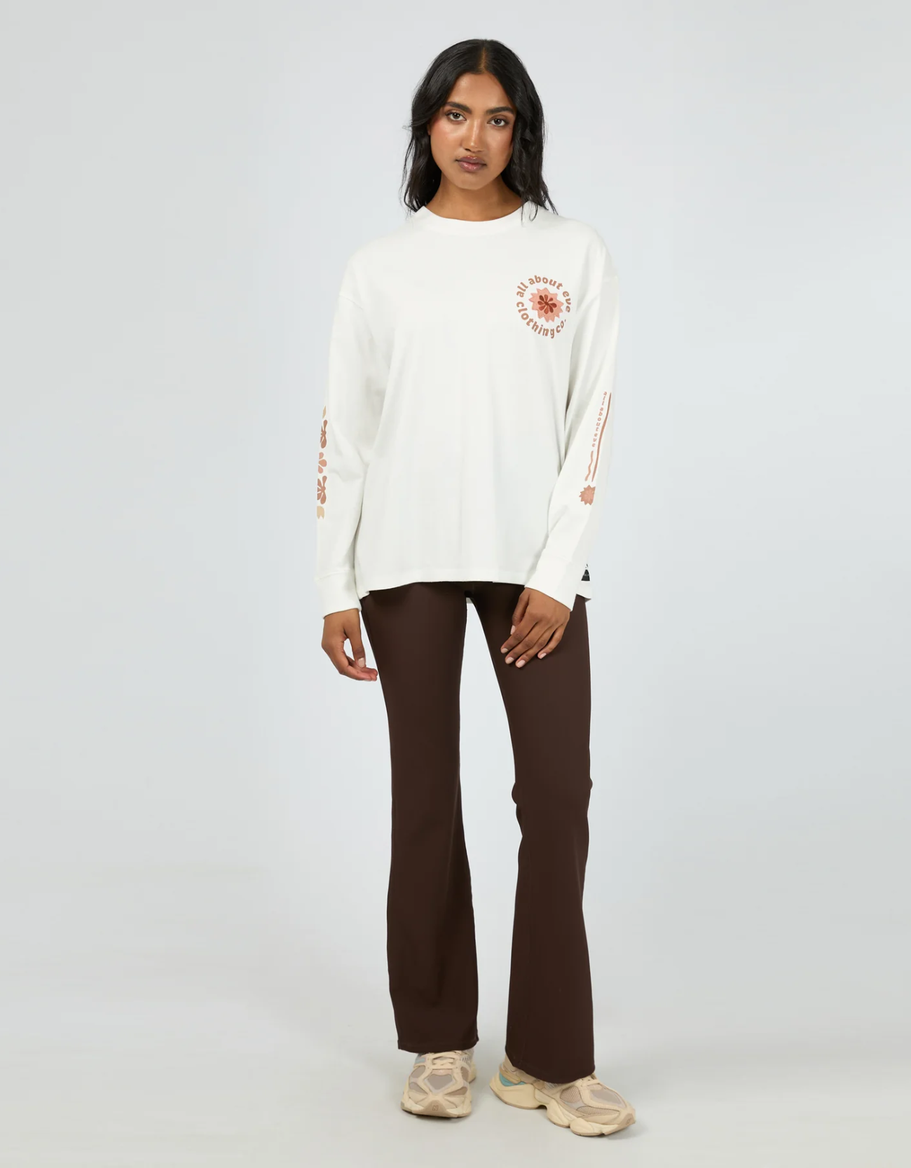 Flows Long Sleeve Tee - Vintage White