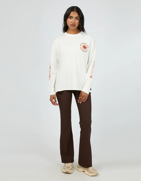 Flows Long Sleeve Tee - Vintage White