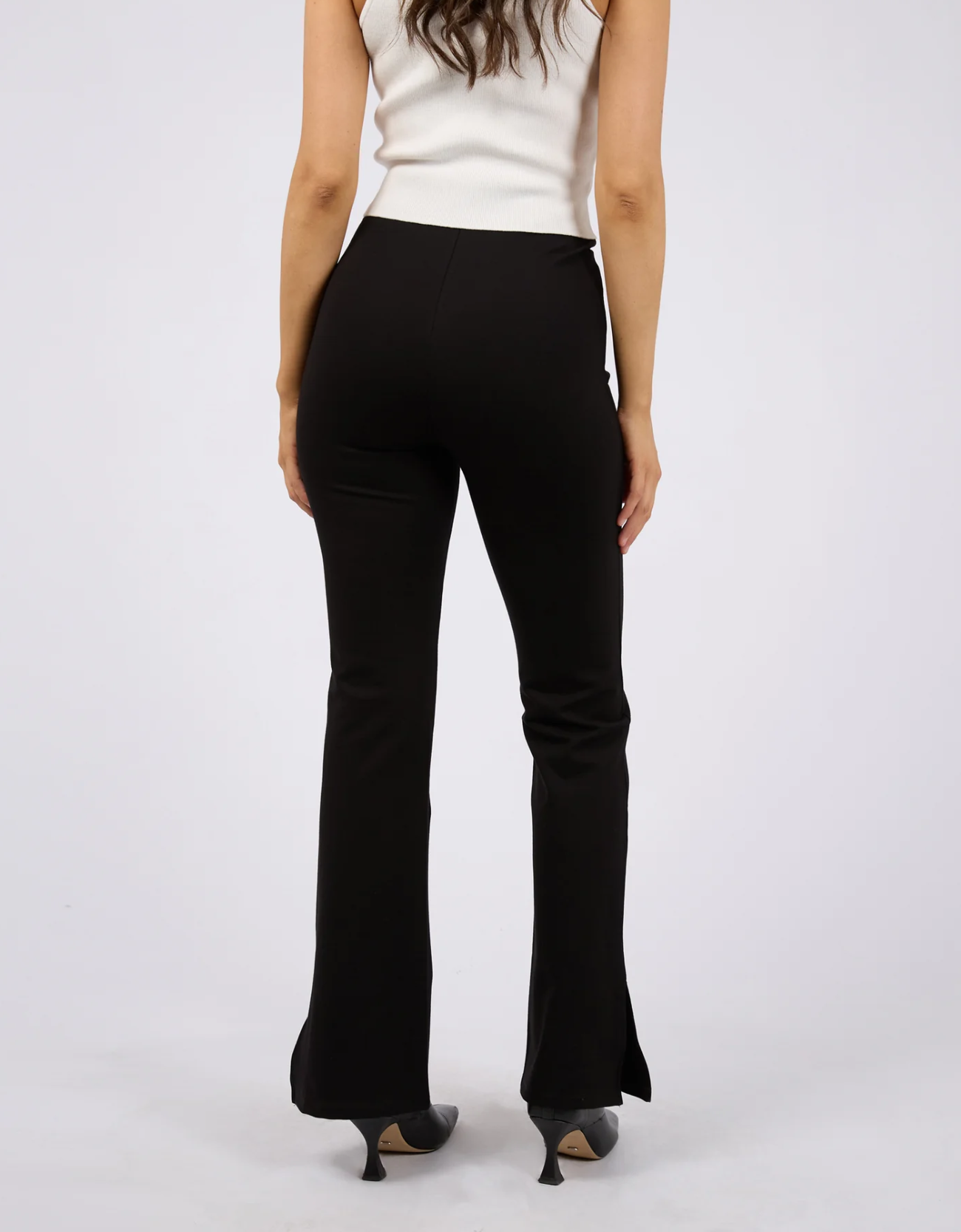 Jenner Side Split Pant -Black