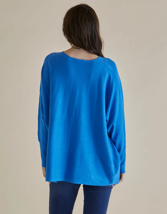 Destiny Knit Jumper-Light Blue