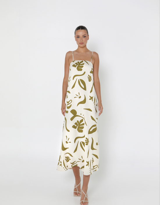 Leona Maxi Dress-Tribeca Print