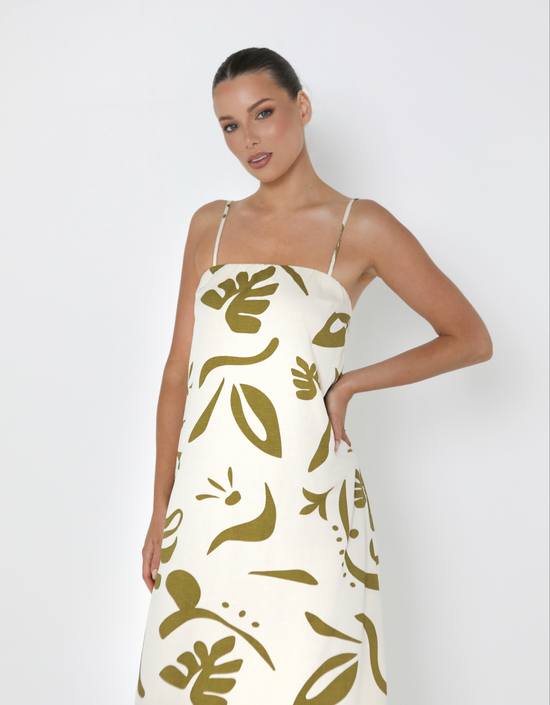 Load image into Gallery viewer, Leona Maxi Dress-Tribeca Print
