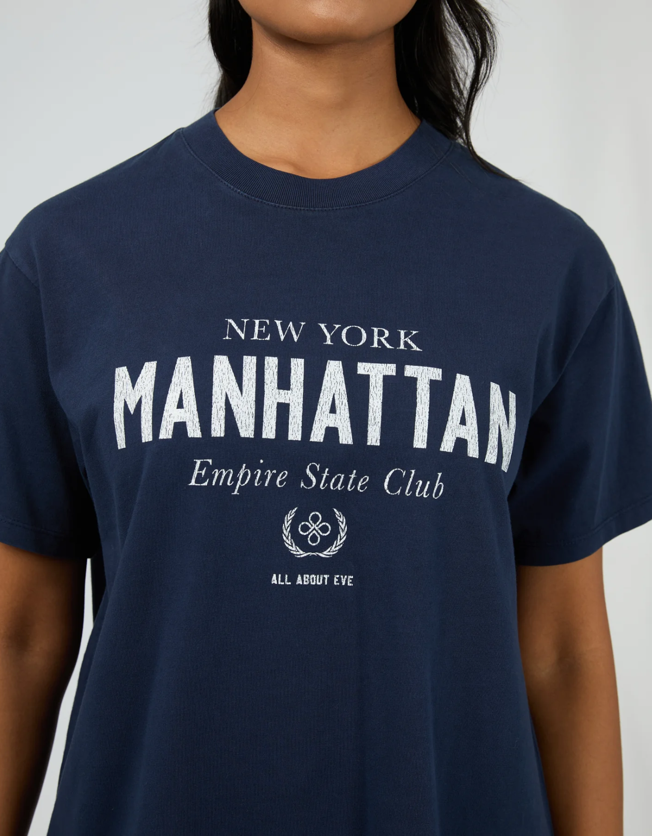 Manhattan Oversized Tee - Navy