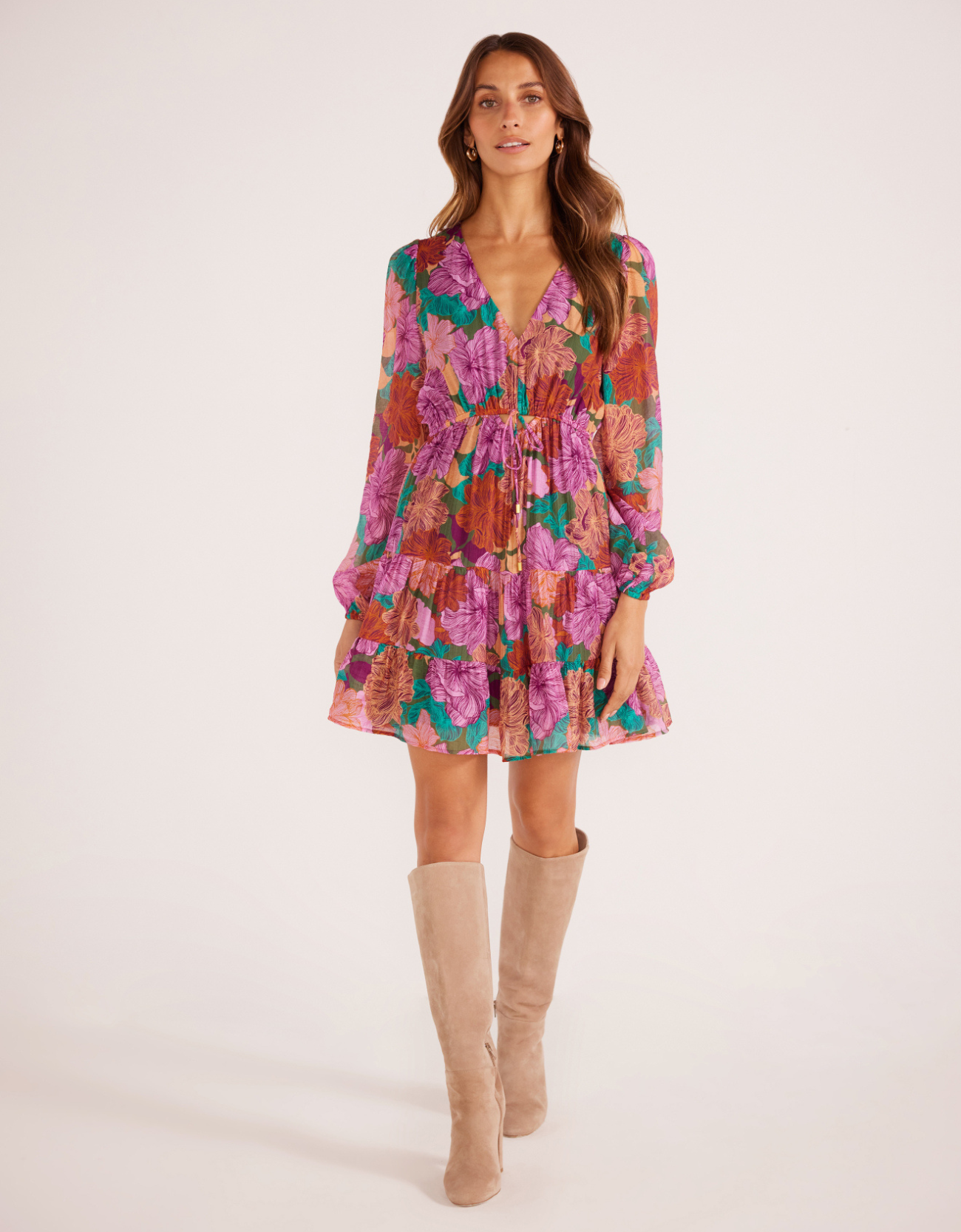 Zora Mini Dress-Fall Floral