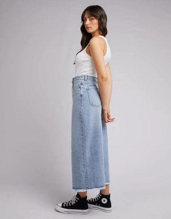 Ray Maxi Skirt-Light Blue