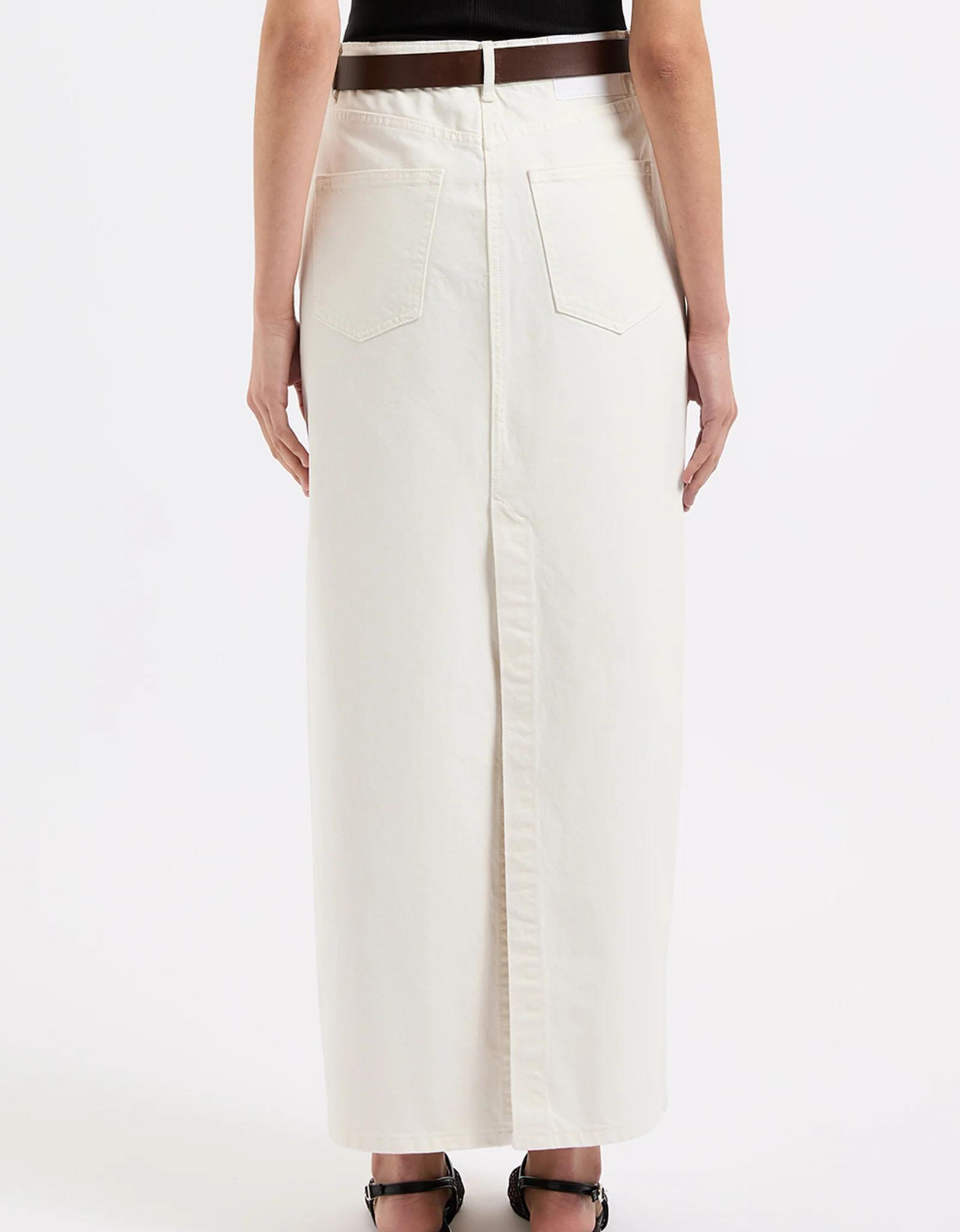 Organic Denim Maxi-Ecru
