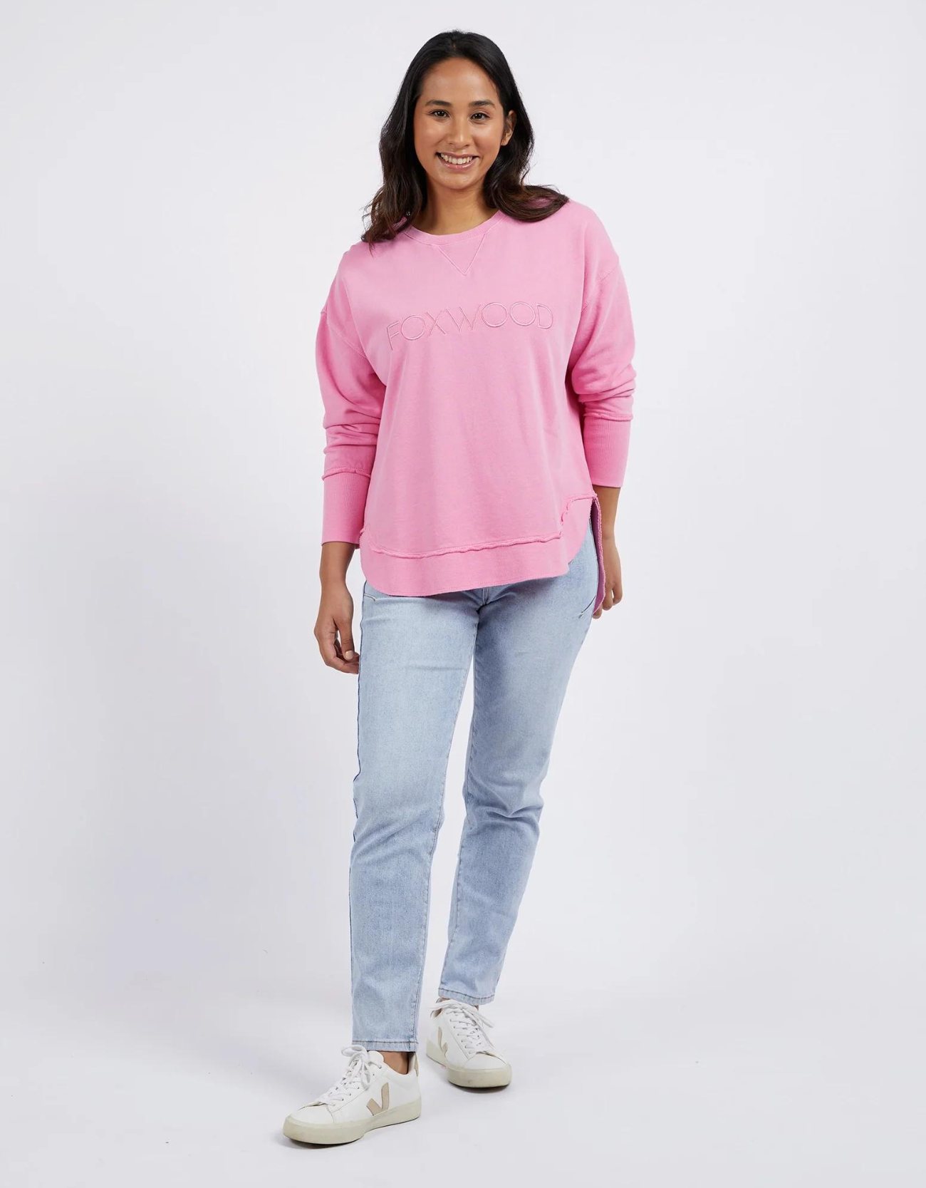 Simplified Crew by Foxwood in Bubblegum Pink colourway