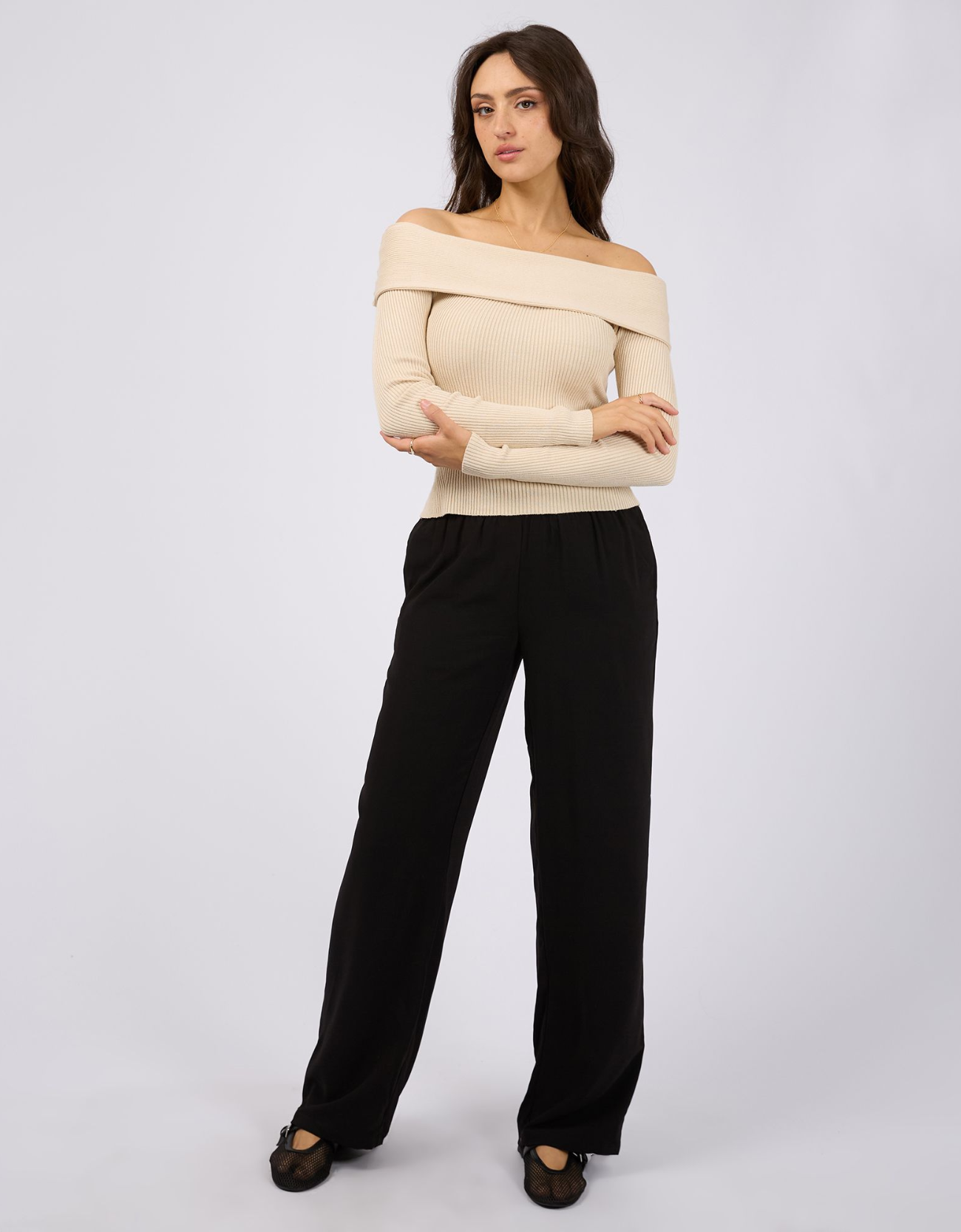 Sabine Off Shoulder Knit