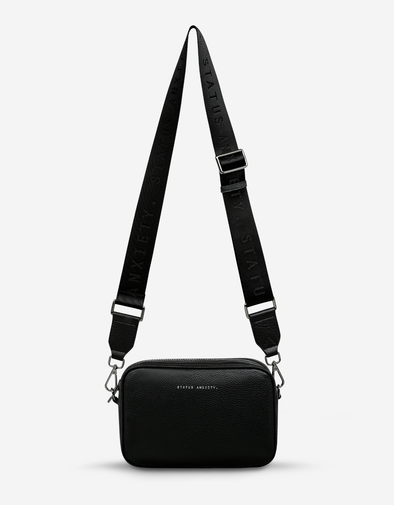 Plunder Bag With Webbed Strap-Black