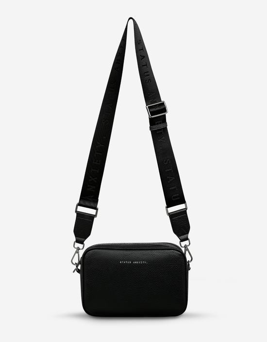 Plunder Bag With Webbed Strap-Black