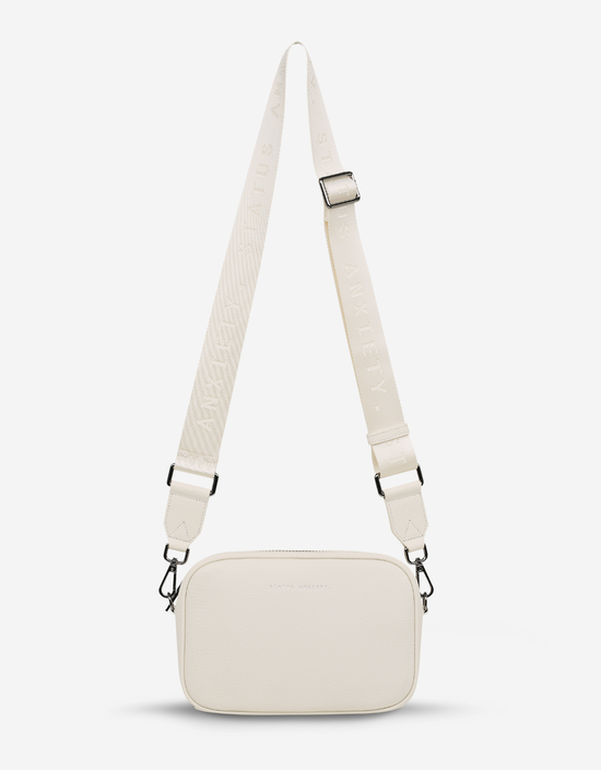 Plunder Bag With Webbed Strap-Chalk