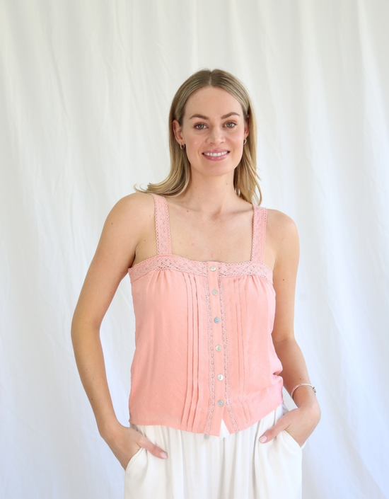 Load image into Gallery viewer, Luna Camisole-Pink

