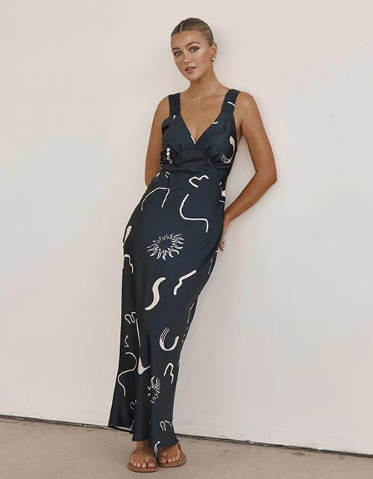 Load image into Gallery viewer, Piper Navy Maxi Dress
