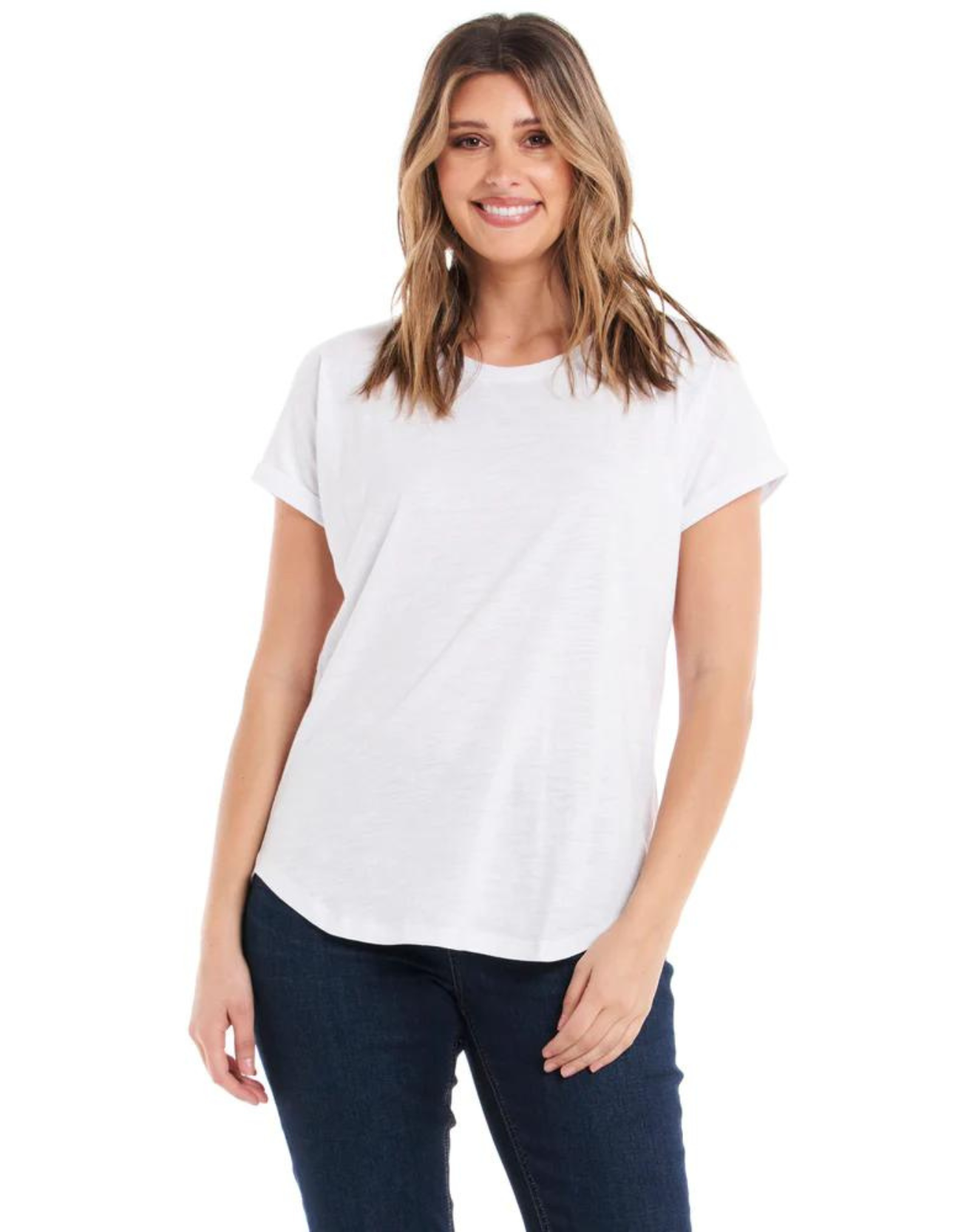 Hailey Short Sleeve Tee-White