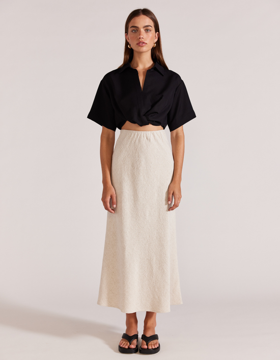 Load image into Gallery viewer, Maeve Midi Skirt-Natural
