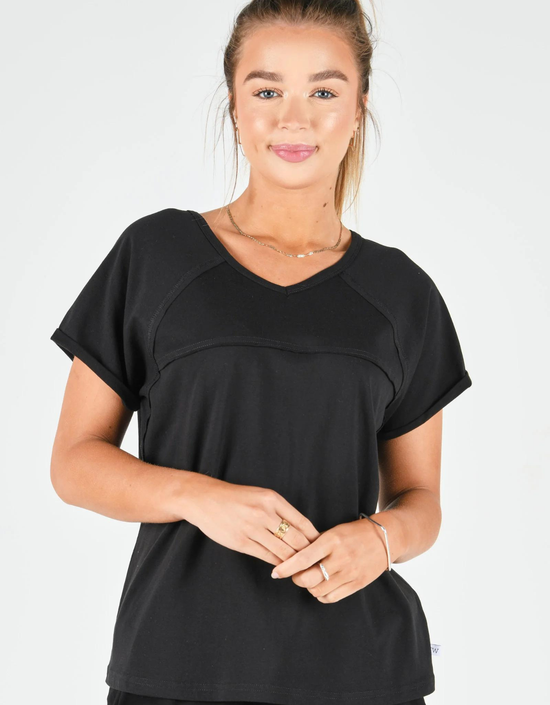 Load image into Gallery viewer, Slouch Tee-Black
